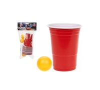 Widdle Gifts PMS 18PC BEER PONG IN PP BAG WITH HEADER CARD 12 CUPS/6 BALL