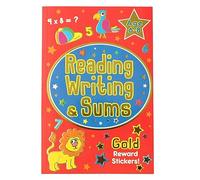 Widdle Gifts Reading Writing Sums Workbook with Gold Stars Stickers Age 6-8 Years