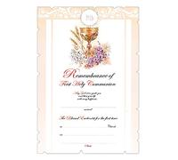 Widdle Gifts Remembrance of First 1st Holy Communion Certificate C5805 0514