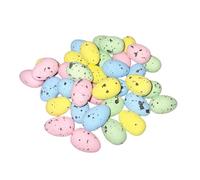 Widdle Gifts Speckled Easter Egg Decorations on Sticks or Ribbon, Bonnet Making, Arts and Crafts or Easter Basket Making (36 x 3cm Eggs - 8836)