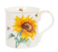 Widdle Gifts Sunflower and Bees Mug, Boxed Fine China | Coffee Mugs for Home or Work | Mug for Tea and Coffee - Beautiful Birthday Mug 4852
