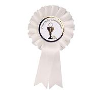 Widdle Gifts White Rosette First Holy Communion Badge with Chalice Design C1905 0515