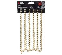 Christmas Tree Decoration 2.7 Metre Bead Garland - Gold 5318