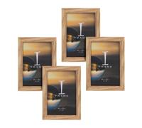 Widdop 4' x 6' - iFrame Set of 4 Photo Frames Oak Finish