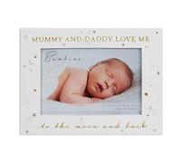 Widdop 6' x 4' - Bambino Mummy & Daddy Love Me to the Moon & Back, White