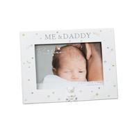 Bambino Resin Daddy & Me Photo Frame White