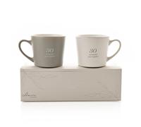 Widdop Amore 30th Wedding Anniversary Set of 2 Gift Boxed Mugs - Gorgeous Gift