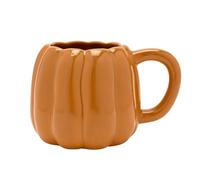 Widdop and Co Country Living Pumpkin Mug | Orange Ceramic Mug for Autumn, Cosy Hot Drinks, Seasonal Gift for Coffee & Tea Lovers