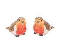 Widdop and Co Country Living Robin Salt & Pepper Pots - Ceramic Bird-Shaped Condiment Shakers, Countryside-Inspired Dining Tableware