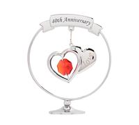 Widdop and Co Crystocraft 40th Anniversary Chrome-Plated Ornament
