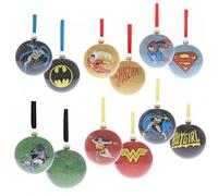 Widdop and Co DC Comics Set of 6 Christmas Tree Baubles