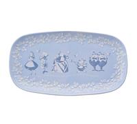 Disney - Alice in Wonderland - Ceramic Serving Plate - Alice, Mad Hatter, White Rabbit & Red Queen - Decor and Homeware for Garden Party Serving & Dining. H: 3cm x W: 30cm x D: 17cm