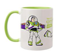 Widdop and Co. - Disney Buzz Lightyear - Toy Story - Green/White Glazed Stoneware Icons & Villains Drinking Cup - Officially Licensed Disney Merchendise (325ml / 11.4oz).