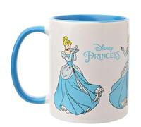 Widdop and Co. - Disney Cinderella Mug - Blue/White Tea, Coffee Glazed Stoneware Drinking Cup - Officially Licensed Disney Merchendise (325ml / 11.4oz).
