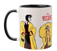 Widdop and Co. - Disney Cruella Mug - Black/White Tea & Coffee Glazed Stoneware Icons & Villains Drinking Cup - Officially Licensed Disney Merchandise (325ml / 11.4oz).