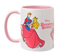 Widdop and Co. - Disney Sleeping Beauty - Aurora Mug - Pink/White Glazed Stoneware Icons & Villains Drinking Cup - Officially Licensed Disney Merchandise (325ml / 11.4oz).