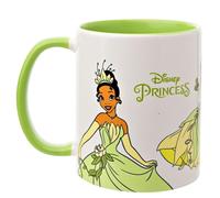 Widdop and Co. - Disney The Princess and The Frog - Tiana Mug - Green/White Glazed Stoneware Icons & Villains Drinking Cup - Officially Licensed Disney Merchendise (325ml / 11.4oz).
