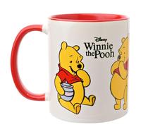 Widdop and Co. - Disney Winnie The Pooh Mug - Red/White Tea & Coffee Glazed Stoneware Icons & Villains Drinking Cup - Officially Licensed Disney Merchendise (325ml / 11.4oz).