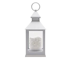 Widdop and Co Grey Graveside Memorial Battery Operated LED Lantern - Those We Love