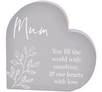 Moments Heart Plaque - Mum