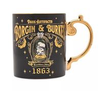 Widdop and Co Harry Potter Borgin & Burkes Ceramic Mug, Glazed, Dark Artifacts Theme, Gold Handle, 300ml