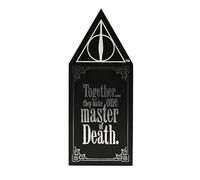 Widdop and Co Harry Potter Dark Arts Glow In The Dark Wooden Plaque - Deathly Hallows