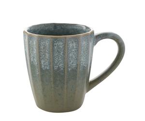 Widdop and Co Hestia Green Glazed Stoneware Dinnerware Tableware Set - Set of 2 Coffee Mugs - Contemporary Stylish Tableware - Lovely Gift Idea Housewarming Dining Dishes Serving