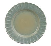 Widdop and Co Hestia Green Glazed Stoneware Dinnerware Tableware Set - Set of 4 Large Plates - Contemporary Stylish Tableware - Lovely Gift Idea Housewarming Dining Dishes Serving