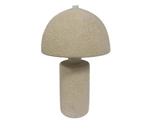 Widdop and Co Hestia Natural Mushroom Lamp - Ceramic - Contemporary and Stylish Design - Table Lamp, Bedside Lamp, Home Décor, Kitchen, Living Room, Bedroom - 29cm