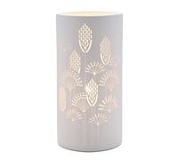 Widdop and Co Hestia - White Ceramic Oval Tall Table Lamp