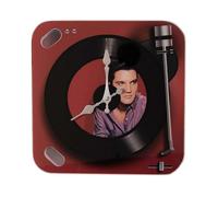 Widdop and Co HOMETIME Iconic Collection Record Player Wall Clock-Elvis Wall Clocks, Multicoloured, Single