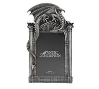 Widdop and Co. - Juliana Mystic Legends - Rectangular Self Standing Dragon Photo Frame - Mythical, Fantasy & Gothic Themed Ornament Gifting for Homeware & Home Decor.