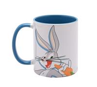 Widdop and Co Looney Tunes Bugs Bunny Ceramic Light Blue Mug (320ml / 11oz)| Warner Bros Official Merchandise | Funny Novely Cartoon Gift for Adults & Kids | Tea, Coffee & Hot Drinks Drinking Cup