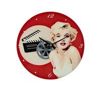 Widdop and Co Marilyn Glass Wall Clock - W9726