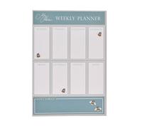 Widdop and Co Meg Hawkins Weekly Planner - Bee Design - List Organiser Notepad 52 Pages - Magnetic Backed - Stylish Design - 21cm x 15cm