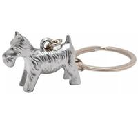 Widdop and Co Monopoly Scotty Dog Token Keyring, Metal Construction, Silver Metallic Finish, Official Board Game Collectible Accessory