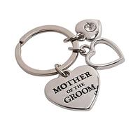 Mother of the Groom - Heart Charm Keyring Wedding Day Thank you