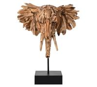 Widdop and Co - Naturecraft Driftwood Collection Wood Effect Elephant Head