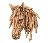 Widdop and Co. - Naturecraft - Driftwood Collection - Wood Effect Self Standing Horse Head Wall Art/Figurine/Decorative Ornament - Homeware For Animal Lovers & Wildlife Enthusiasts.