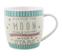 Widdop and Co Novelty Tea Or Coffee Mug Gift For Her - Aim For the Moon