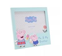 Widdop and Co Peppa Pig Me & My Brother Photo Frame, 6"x4", Light Blue, Sibling Theme