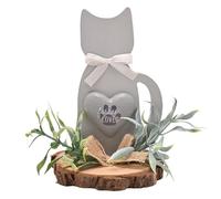 Widdop and Co Pet Memorial Wooden Plaque Cat Ornament 14cm Forever Loved
