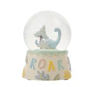 Widdop and Co Petit Cheri Dinosaur Snow Globe, Waterball, Water Globe - Roar Design - Snow Globe for Nursey Décor, Bedroom, Dinosaur Gift - 12cm