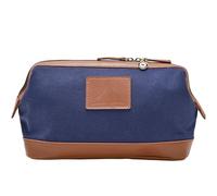 Raf Canvas & Faux Leather Washbag - Vulcan, Blue