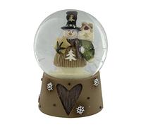 Widdop and Co Snowman with Sack Snow dome Snow globe Ornament Table Decoration