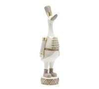 Widdop and Co. - The Co. - Cream Duck Nutcracker Figurine - Premium Hand Painted Christmas/Xmas Decorative Sculpture - Holiday Present/Gifting.