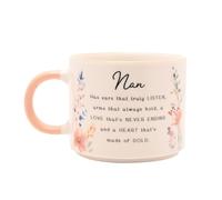 Widdop and Co The Cottage Garden Ceramic Floral Peach Mug - Nan