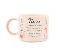 Widdop and Co The Cottage Garden Ceramic Floral Peach Mug - Nanna