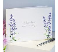Widdop and Co Thoughts of You Lavender Condolence Book