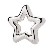 Widdop Bambino Luxury Silver Plated Star Rattle for Baby - Gift for Baby Shower, New Baby, New Parents, Christening - Includes Gift Box and Stylish Grey Pouch - Baby Keepsake Gifts Present